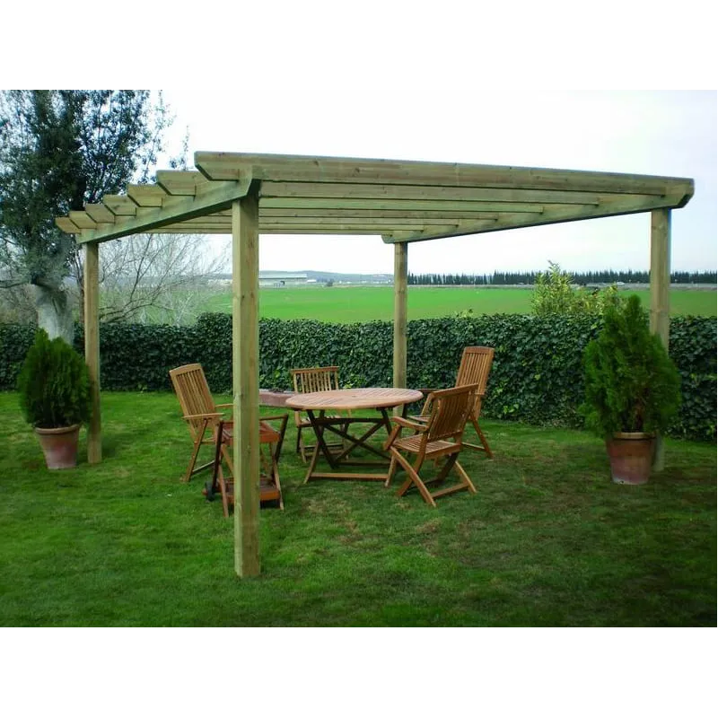 Pérgola  Laminada  300  x  300  cm  ·  Ref.  080015
