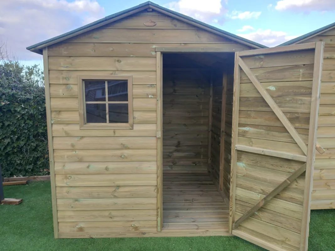 CASETA PANEL MADERA TRATADA 200 X 200 CM DESMONTABLE