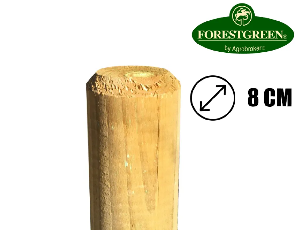 Postes  Torneados  sin  punta  300  x  8  cm  Ø