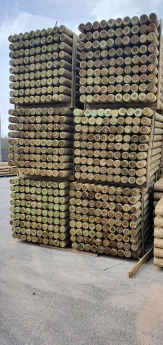 Postes  Torneados  sin  punta  300  x  10  cm  Ø