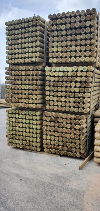 Postes  Torneados  sin  punta  300  x  10  cm  Ø