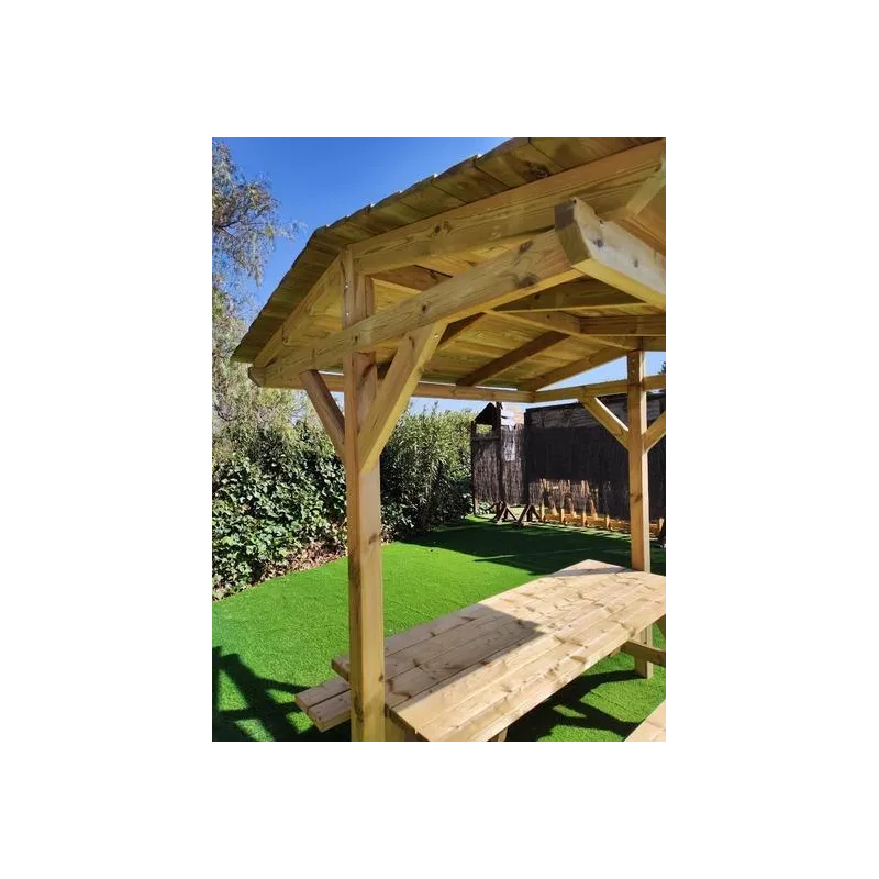 MESA PICNIC EXTRA CON TEJADILLO