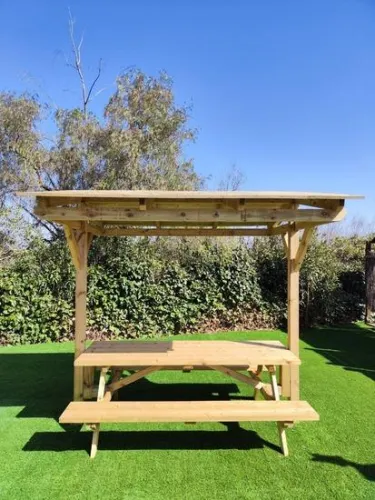 MESA PICNIC EXTRA CON TEJADILLO