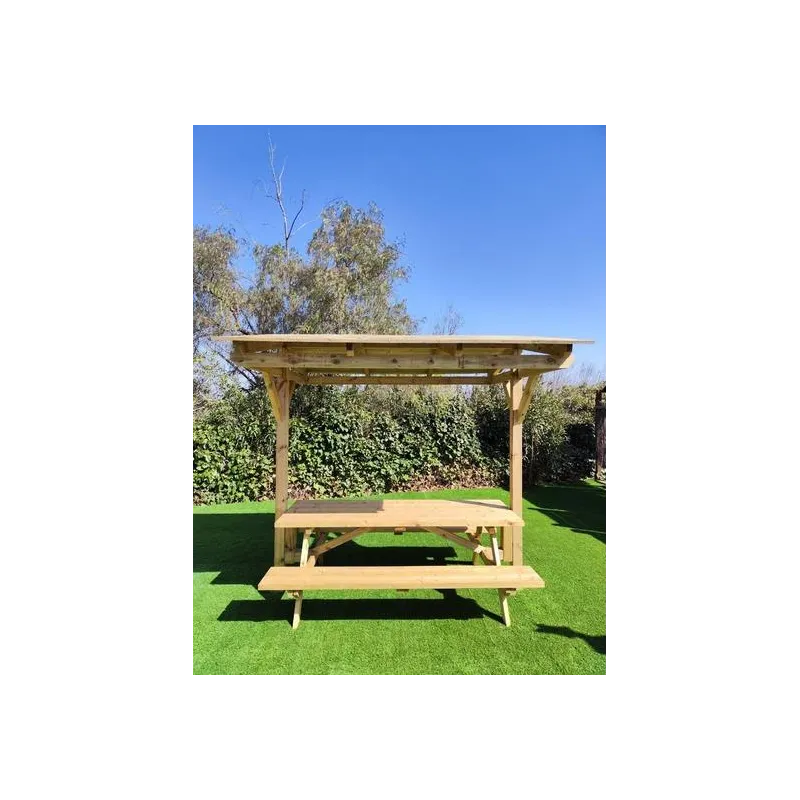 MESA PICNIC EXTRA CON TEJADILLO