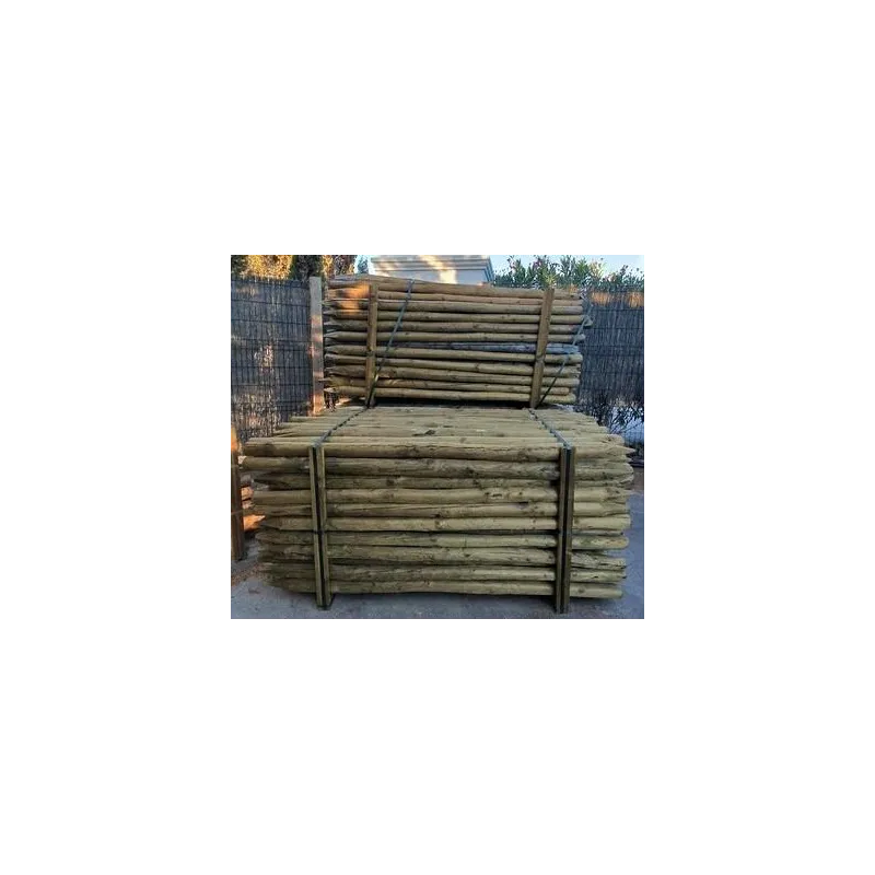 POSTE PINO 2 M  6/8 CM C/PUNTA TRATADO CL.4 | PALET 165 UNIDADES