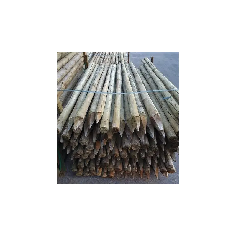POSTE PINO 2,5 M  6/8 CM C/PUNTA TRATADO CL.4