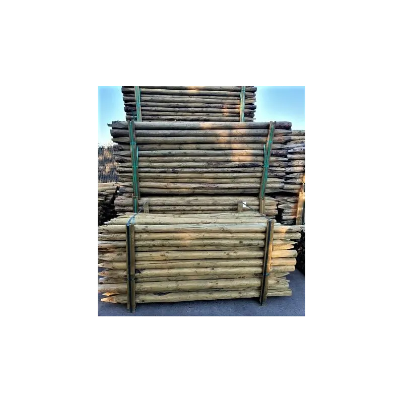 POSTE PINO 2,5 M  6/8 CM C/PUNTA TRATADO CL.4