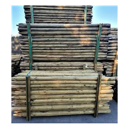 POSTE PINO 2,5 M  6/8 CM C/PUNTA TRATADO CL.4