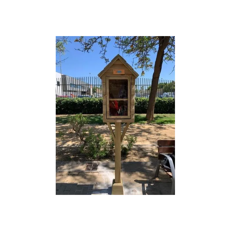 BUZÓN LIBRERÍA CON CUBIERTA A DOS AGUAS