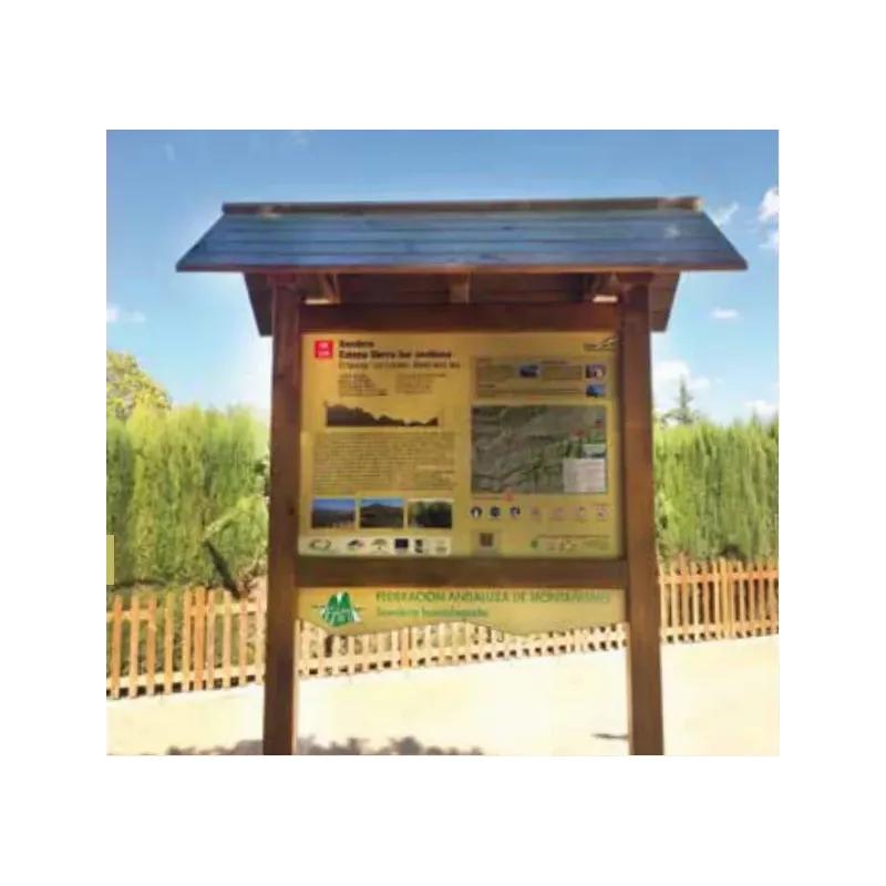 PANEL INTERPRETATIVO CON TEJADILLO