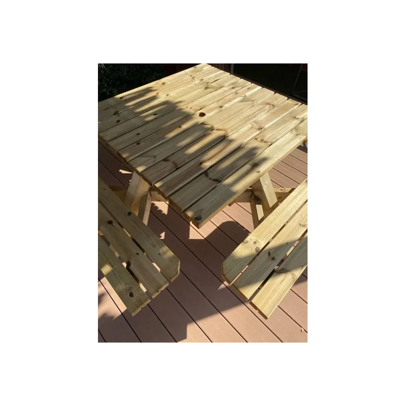 MESA DE PICNIC CUADRADA