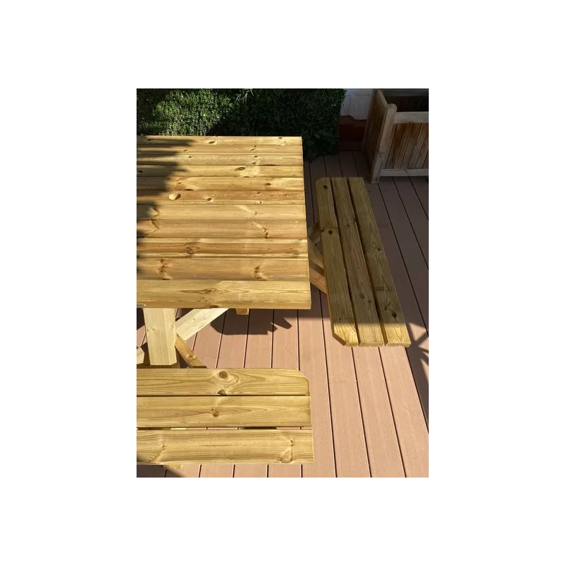 MESA DE PICNIC CUADRADA