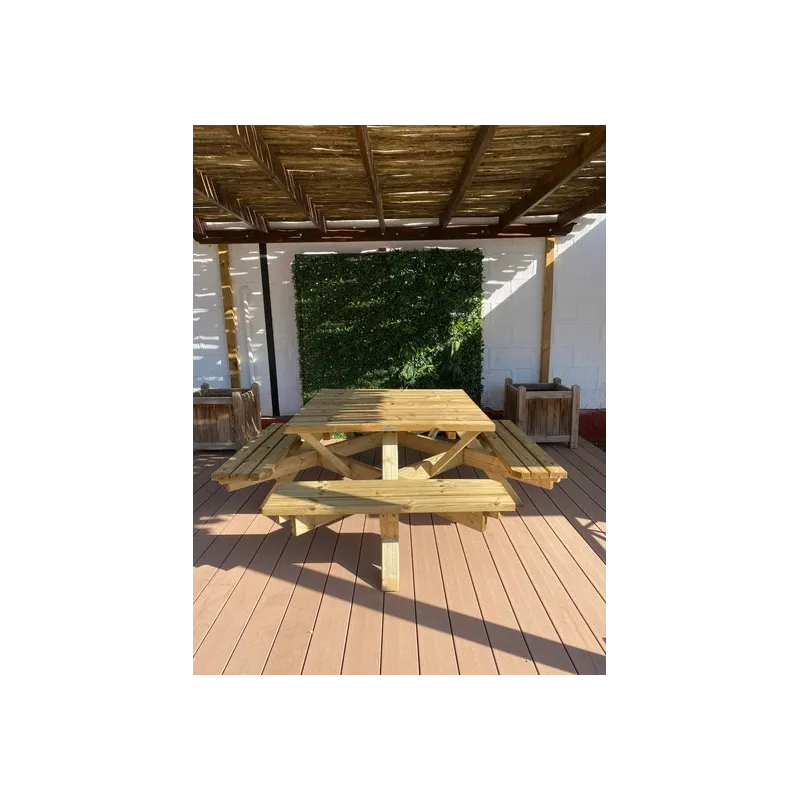 MESA DE PICNIC CUADRADA