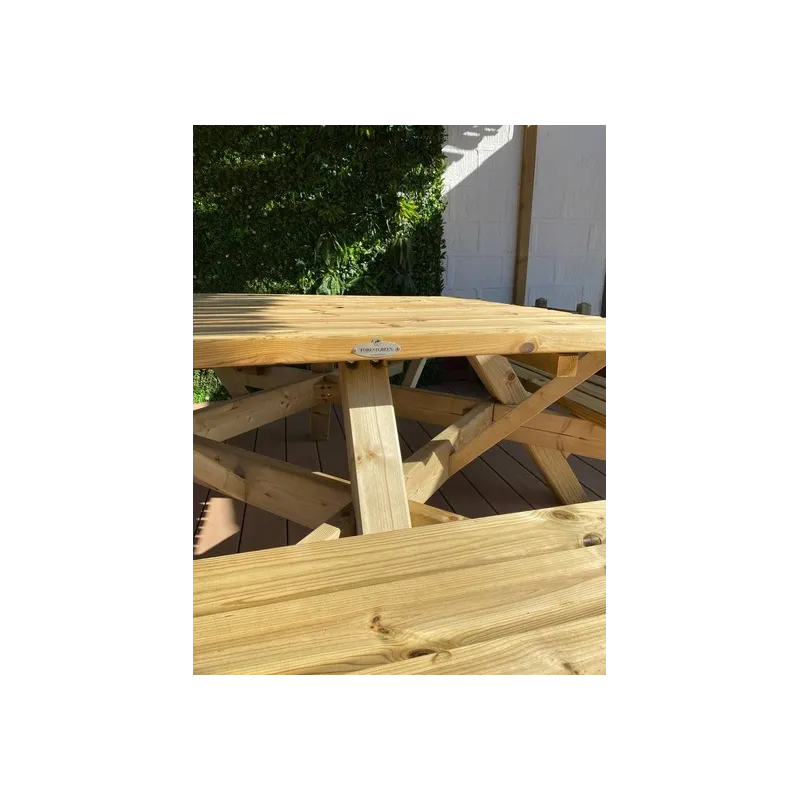 MESA DE PICNIC CUADRADA