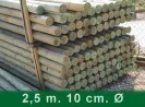Postes  Torneados  sin  punta  250  Ø 10  cm