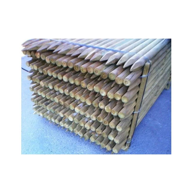 PALET  TUTORES  DE  PINO  2  M  6CM  DIAM.