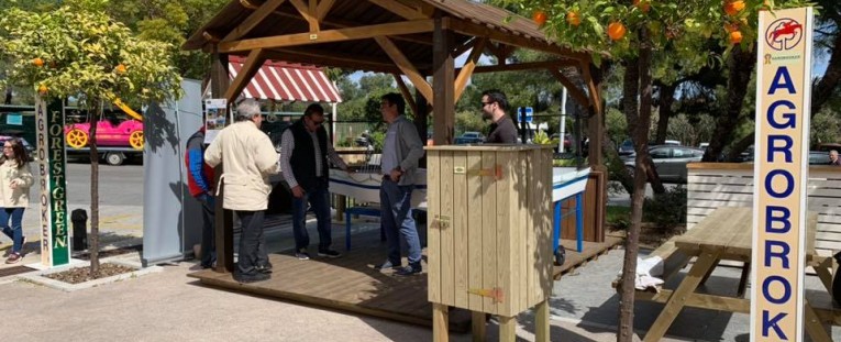 Empresarios de Costa Del Sol con la Pérgola Espetera